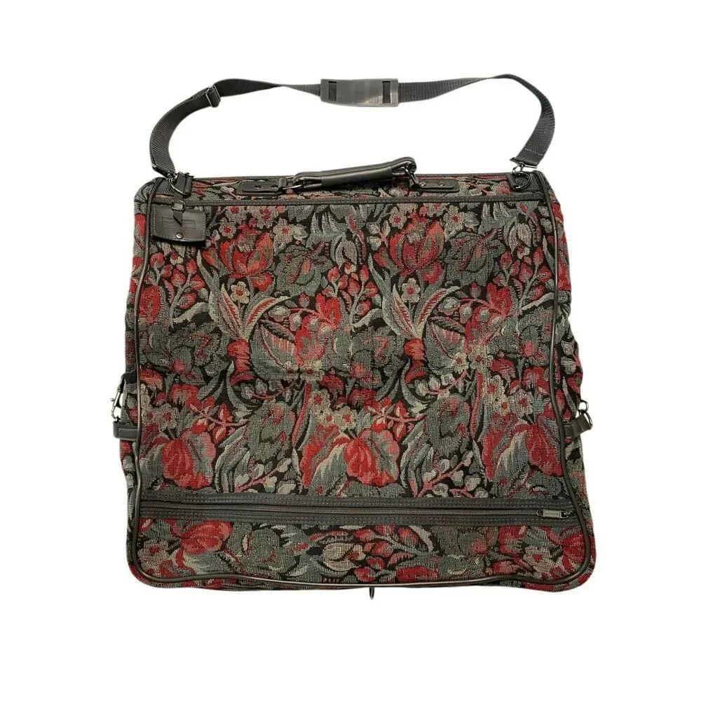 Amelia Earhart Luggage Unisex Travel Garments Bags Multicolor Floral Vintage